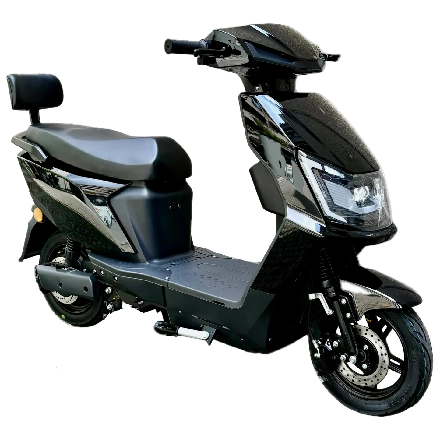 E-Roller Pit schwarz glanz vorne Basel Schweiz